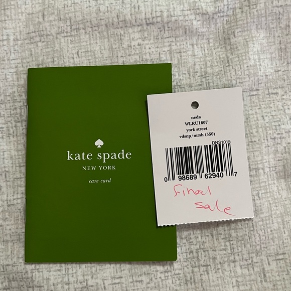 NWT Kate Spade Neda Accordion Zip Around Wallet in Pink/Red - Picture 6 of 6